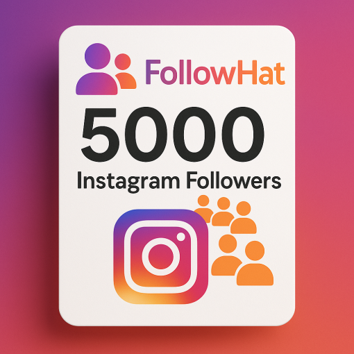 5000 متابع انستقرام